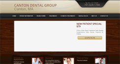 Desktop Screenshot of cantondentalgroup.com